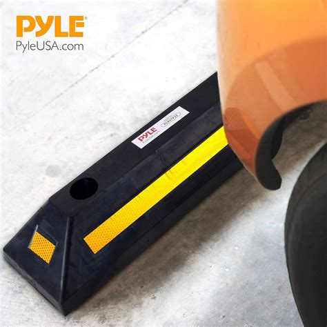 Buy Pyle Pc Curb Garage Vehicle Floor Stopper For Parking Safety Pc