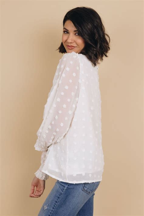 Nourish Yourself Polka Dot Blouse In 2022 Polka Dot Blouse Plus Size