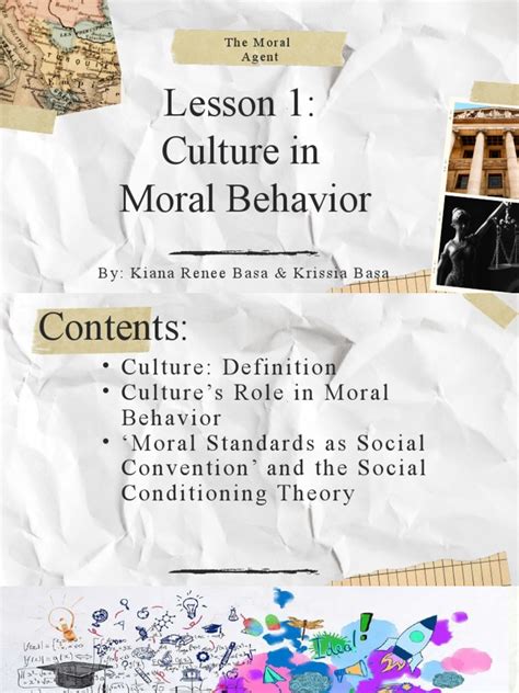 Culture in Moral Behavior | PDF | Morality | Socialization