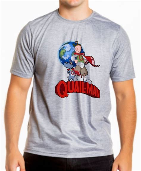 Camiseta Doug Funnie Costelinha Quailman Homem Codorna Elo7