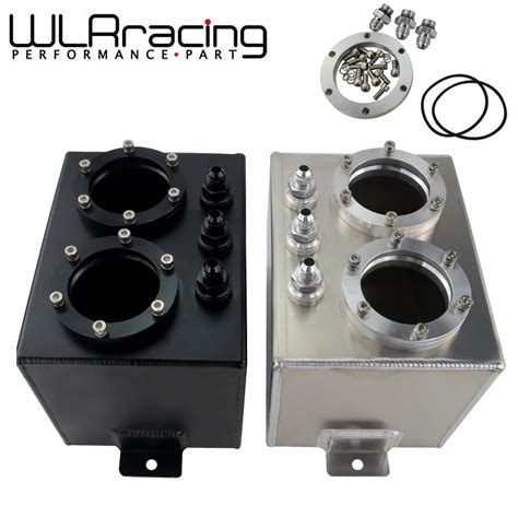 WLR RACING 3L Dual BILLET ALUMINUM FUEL SURGE TANK SURGE TANK Without