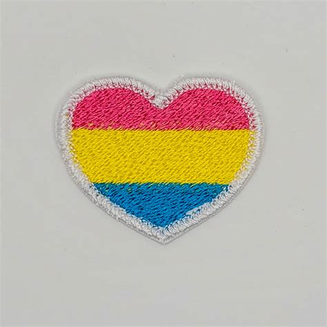 Pansexual Pride Heart Patch The Craftinista