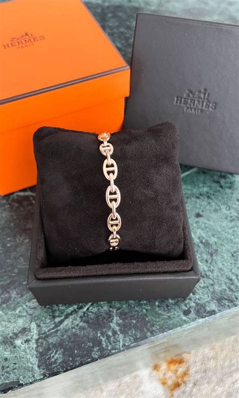 BNIB Hermes Chaine D Ancre Enchainee Bracelet Small Model Women S