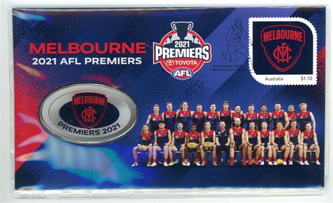 2021 AFL Premiers - Melbourne Football Club-The Demons - Medallic PNC