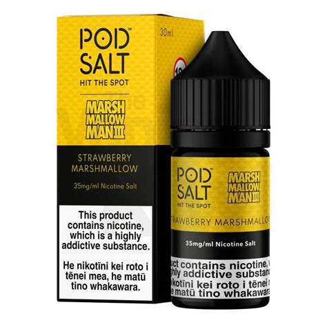 Strawberry Vanilla Aka Strawberry Marshmallow • Pod Salt • Nic Salts The Vaping Kiwi