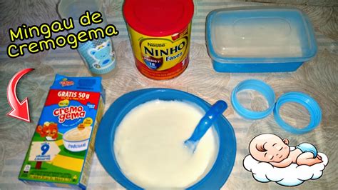 COMO FAZER MINGAU DE CREMOGEMA PARA BEBÊ YouTube