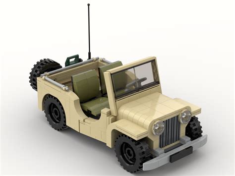 Lego Moc Desert Willys Jeep By Dwelve Rebrickable Build With Lego