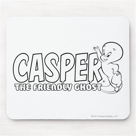 Casper The Friendly Ghost Logo 2 Mouse Pad Zazzle