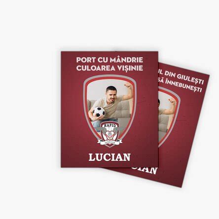 Magnet FC Rapid 10x12 cm personalizat cu poză și mesaj StarGift ro