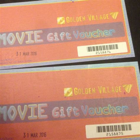 2 Golden Village GV Ticket 6/ticket, Tickets & Vouchers, Event Tickets ...