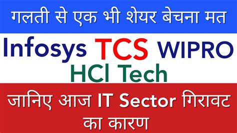 TCS HCL TECH INFOSYS WIPRO SHARE LATEST NEWS TODAY PRICE TARGET