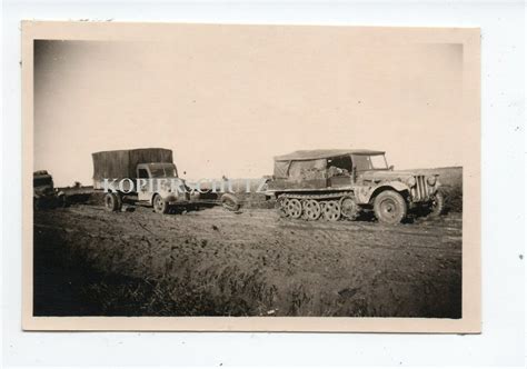 Russland B Rschew Vorm Sdkfz Lkw Halbkette Abschleppen Schlamm Postimages