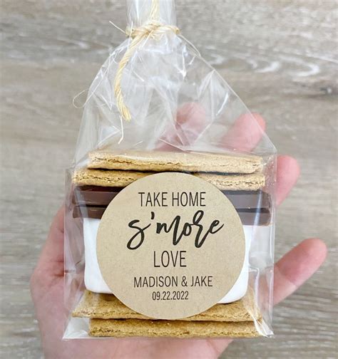 S Mores Favor Labels S Mores Favor Bags S Mores Wedding Favors S