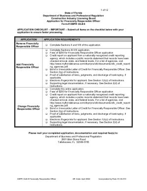 Form Fl Dbpr Cilb Fill Online Printable Fillable Blank