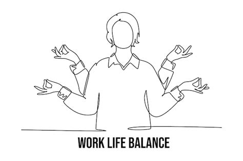 Premium Vector | Work and life balance woman with many hands ...