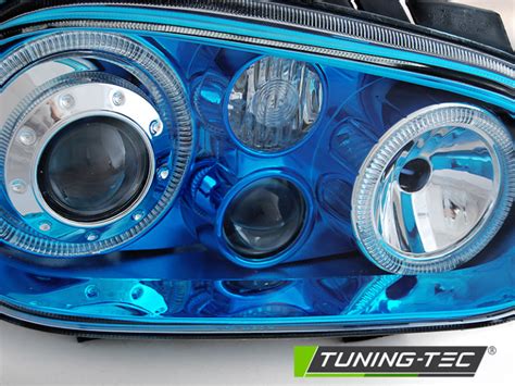 Upgrade Color Design Angel Eyes Scheinwerfer für VW Golf 4 97 03