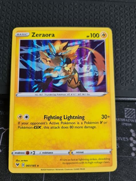 Zeraora 061 185 Holo Sword Shield Vivid Voltage