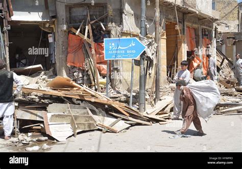 Views After Anti Encroachment Drive Operated At Alamdar Road Of Quetta