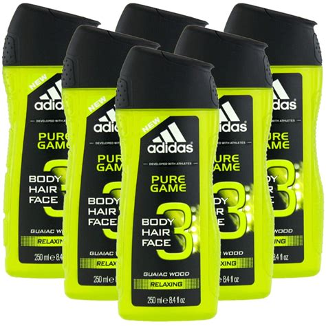 Set 6 X Gel De Dus Adidas Pure Game 3in1 Barbati 250 Ml Emagro