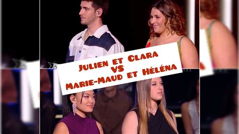 Star Ac Battle Julien Et Clara Vs Marie Maud Et H L Na Youtube