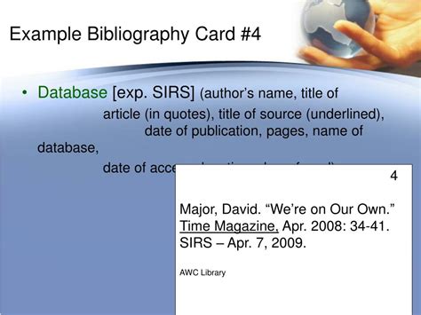 PPT - Bibliography and Note Cards PowerPoint Presentation, free ...