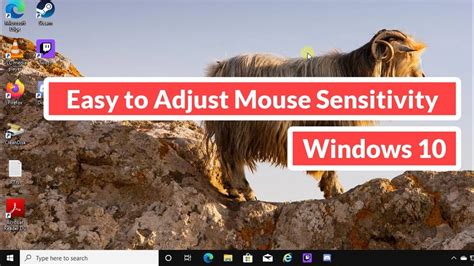 Ajustar sensibilidad ratón en Windows 10 tutorial vídeo para modificar