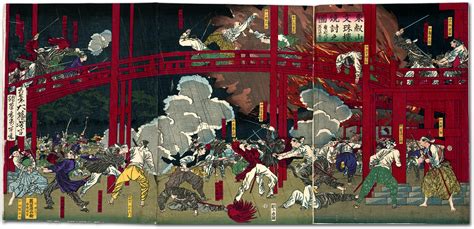 The Final Days Of The Bakufu In 1868 As Captured In A Print By Yoshitoshi