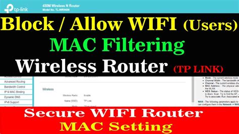 How To Configure Mac Filtering On Tp Link Router Allow Or Block Users