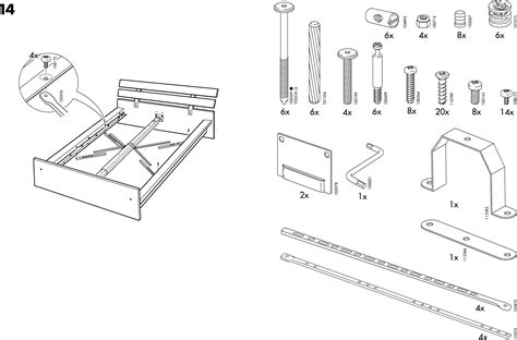 Manual Ikea Hopen Bedframe Page 3 Of 8 English German Dutch Danish French Italian