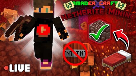 Mining For Netherite Ancient Debris ⛏️ Amader Craft •• Season 12 ∆