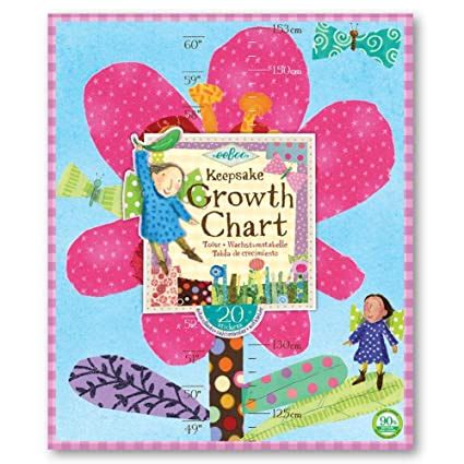 Amazon.com: eeBoo: Hot Pink Flower Growth Chart, Measurements Come in ...