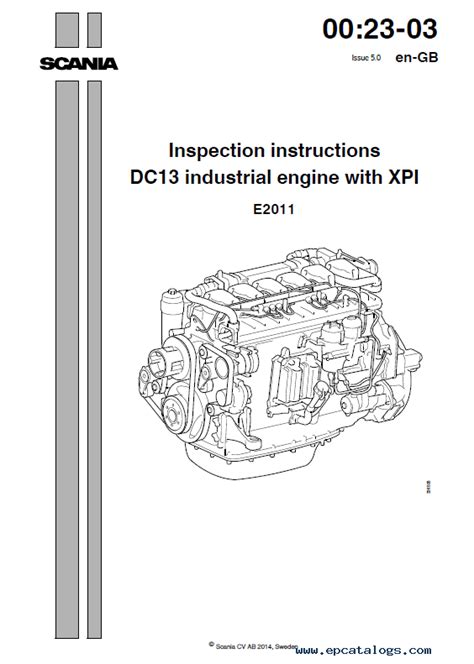 Scania Dc09dc13 Industrial Engines Xpi Instructions And Manuals