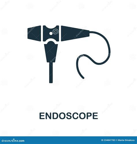 Endoscope Icon Outline Vector Medical Camera Cartoondealer