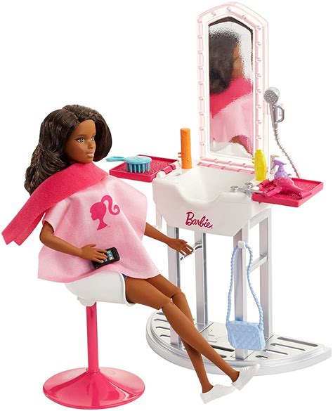 Barbie FJB37 Salon with Doll, Multi-Colour – TopToy