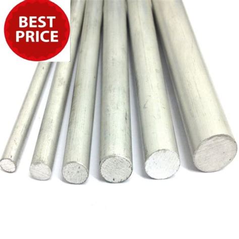 CHEAP ALUMINIUM Round Bar Rod GRADE 6082 Various Size 1 Meter