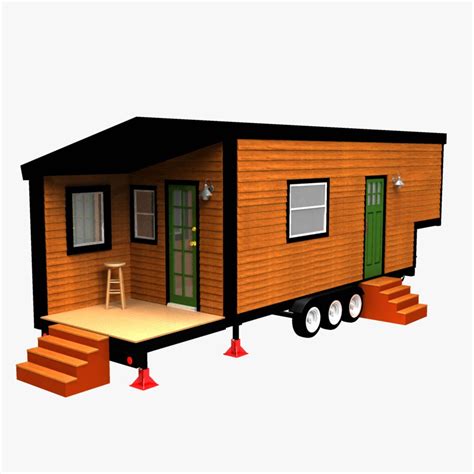 Tiny House 3 3D Model $99 - .ma .obj - Free3D