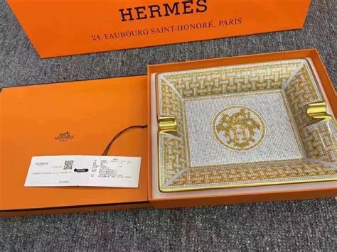 Hermes Mosaique Au Gold Ashtray The Rare Corner