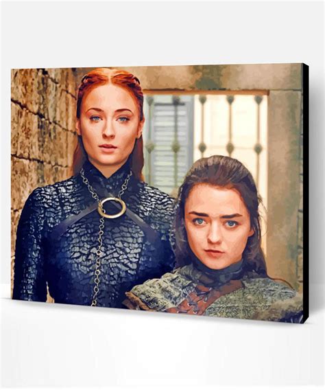 Sansa And Arya Stark Paint By Numbers Paint By Numbers PRO