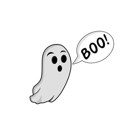 Vector Illustration Ghost Boo Halloween Character 3659811 Vector Art At