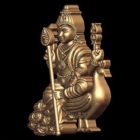 Divine Murugan on Peacock 3D Model
