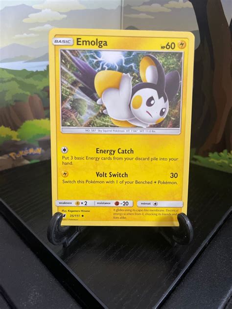 Emolga Crimson Invasion Uncommon Pokemon Card Tcg Lp