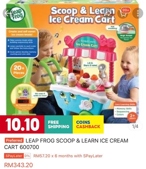 Leapfrog Ice Cream Cart Hobbies Toys Toys Games On Carousell