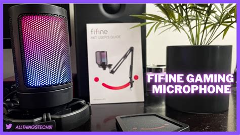 Fifine A6 Usb C Gaming Rgb Microphone Kit Youtube