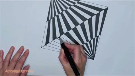 ARTE ÓPTICO FÁCIL | Easy Op Art. Modelo 2 - YouTube