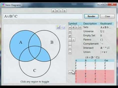 A B U A C U B C Venn Diagram