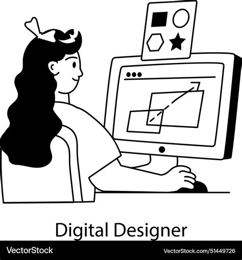 Digital designer Royalty Free Vector Image - VectorStock