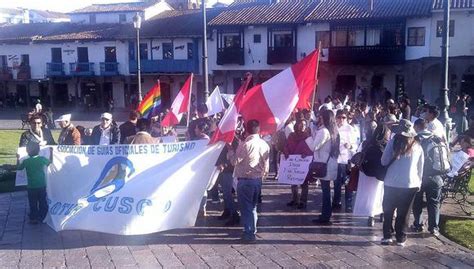 En Cusco Se Llevó A Cabo La “marcha Por La Paz El Patrimonio Y El Turismo Fotos Edicion