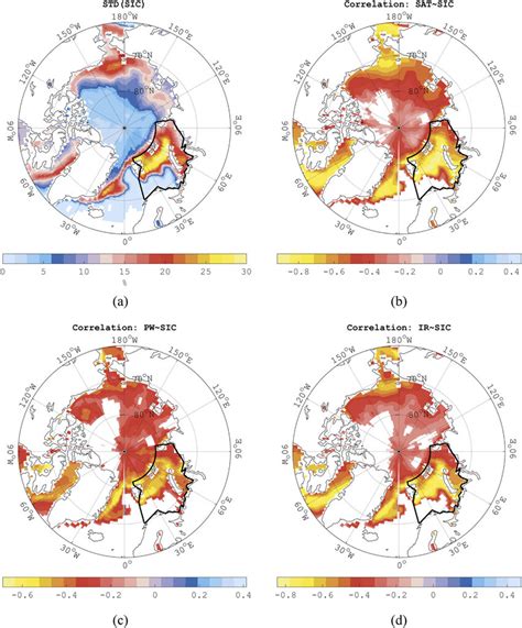 A The Standard Deviation Of Arctic SIC In Early Winter Through The