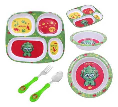 Kit Refei O Infantil Pratinho Bowl Talher Menina O Mercadolivre