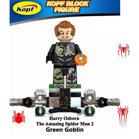 Duende Verde O Espetacular Homem Aranha 2 Harry Osborn Minifigure De